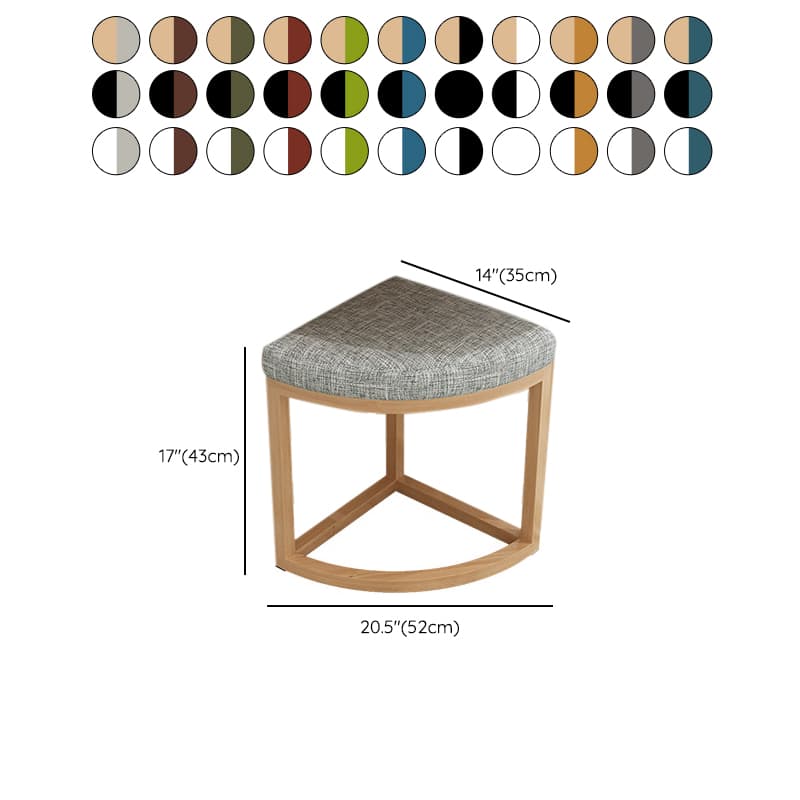 Reclaimed Wood Round Dining Table Set with Metal Toboggan Base and Upholstered Backless Chairs for 4 People - image 42