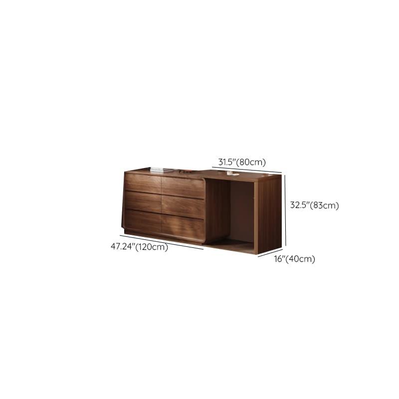 Modish Large/Standard Vanity Set with Natural Wood Table Top, Cream Chair, 3 Drawers/6 Drawers, Light Up Mirror - image 11