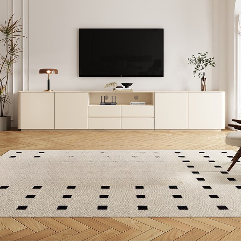 Modern Rectangle TV Stand with 4-Door/2-Door & 3 Tiers Living Room - image 5