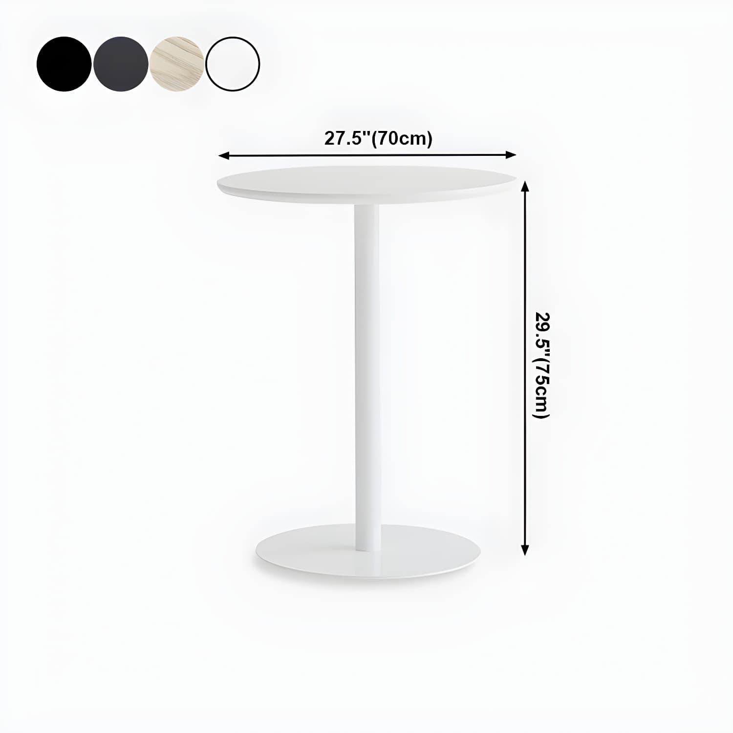 Metal Contemporary Round Dining Table Pedestal Base Dining Table for Kitchen - image 14