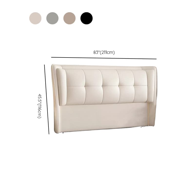 Modish Free-standing Standard Full XL(54"W x 80"L)/Full(54"W x 75"L) Panel No Distressing With Legs in Natural Wood and Decorative-stitched - image 16