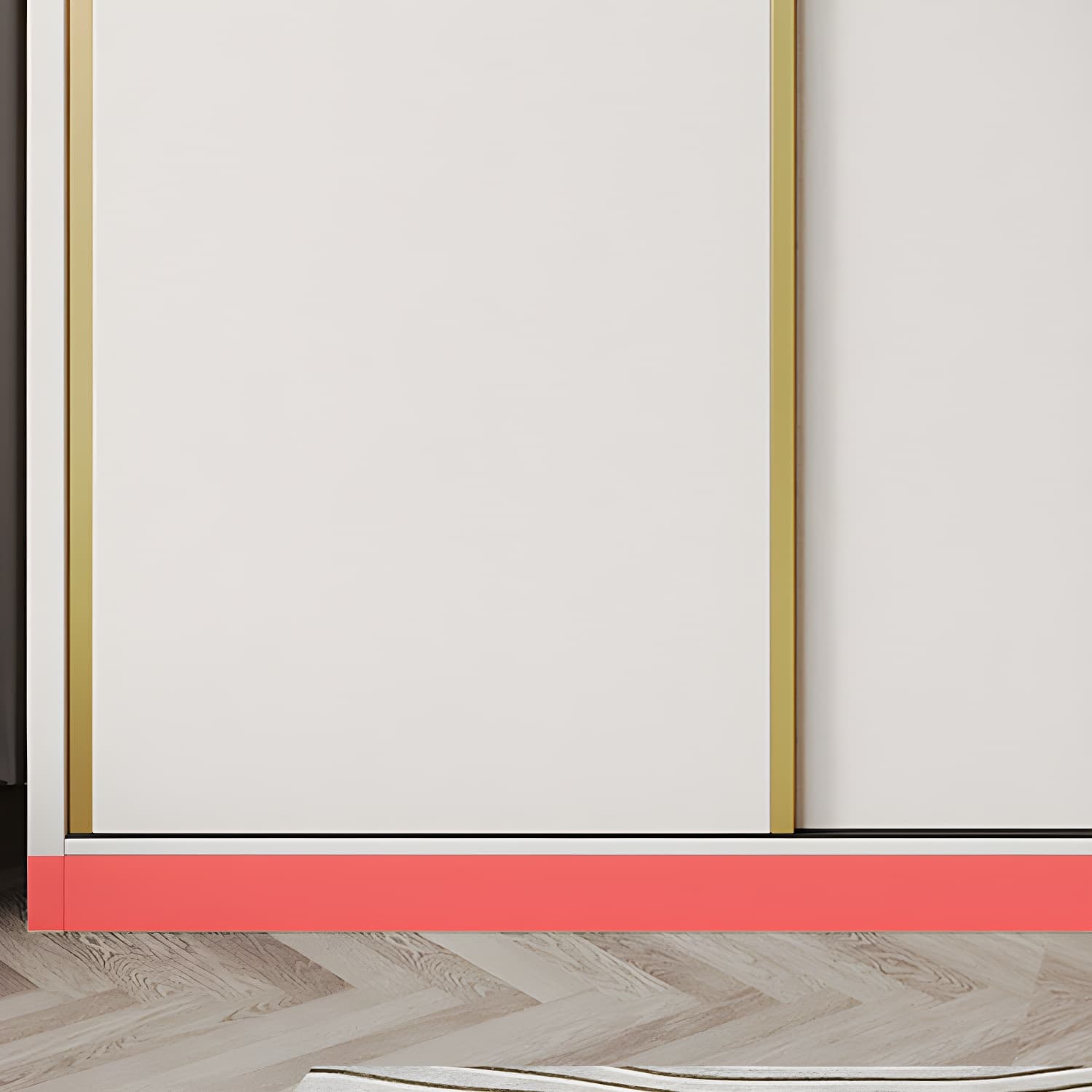 Attractive Modern White Wardrobe Armoire with Clothing Rod & Shelves - image 8