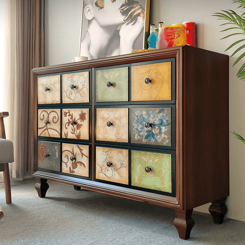 Modern Simple Style Timber Double Dresser/Semainier/Bachelor Chest with 6 Drawers/5 Drawers/3 Drawers Horizontal/Vertical - image 7