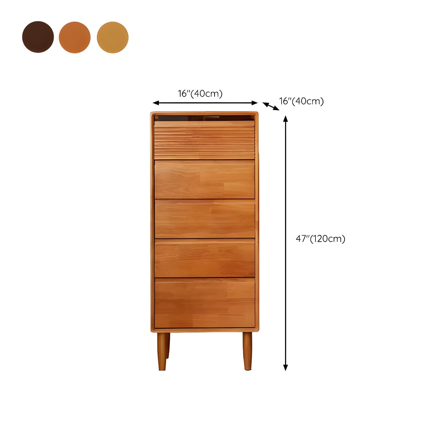 Cabinetry Concept Modern Wood Dresser with Drawers in Narrow Width - image 21
