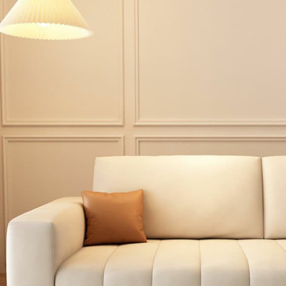 Modern Beige Sectional Sofa in Anti Cat Scratch Fabric with Square Arm - image 7