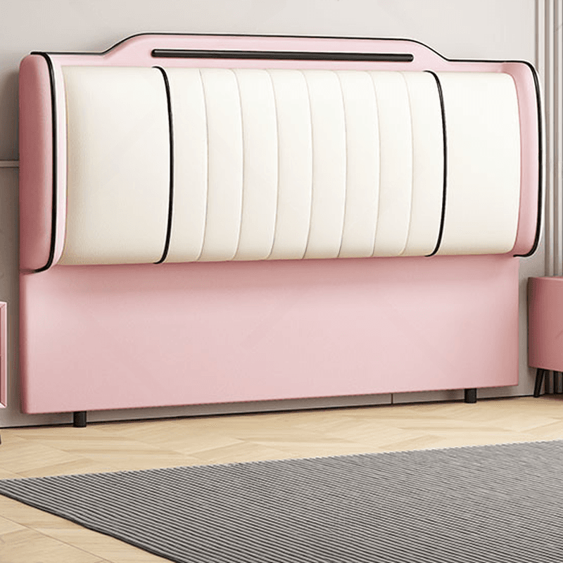 Simplistic Style Wingback Headboard with Camelback Shape in Pine Wood, No Distressing, Available in King/Queen/Full Sizes, Featuring Sponge Upholstery and Standard Height - image 17