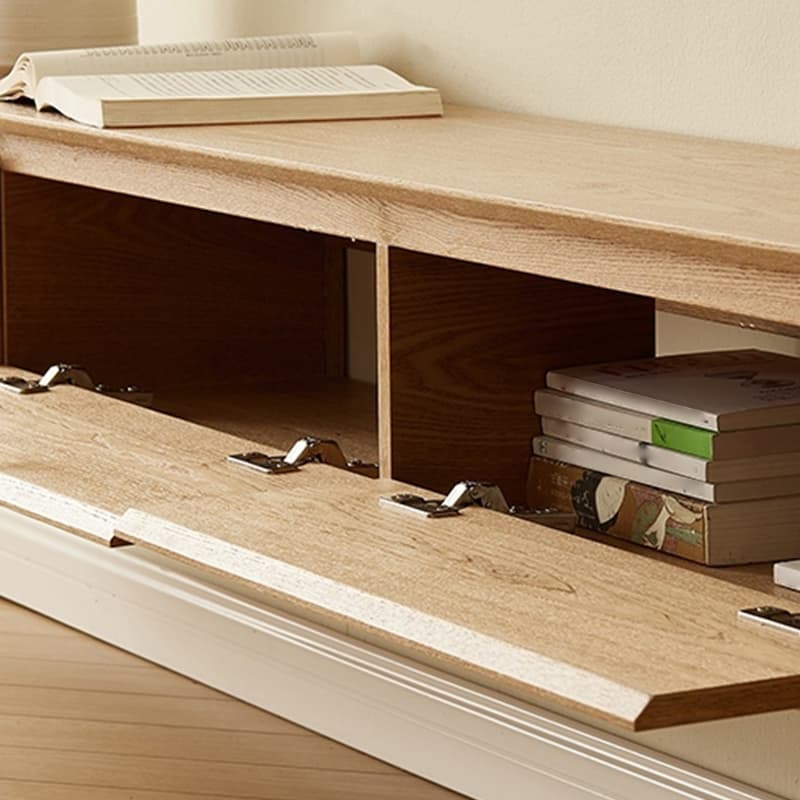 Contemporary Floating Wood TV Stand with 2-Drawer/4 Drawers and 2 Cabinets/1-Cabinet - image 18