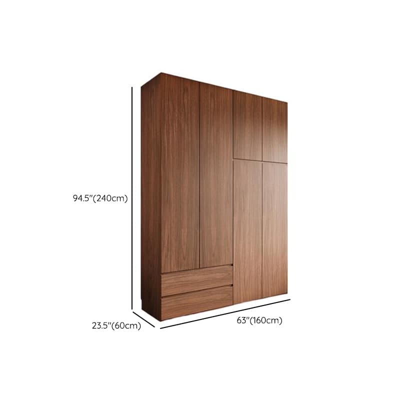Acorn Minimalist Natural Wood Independent Wardrobe Closet with Soft Close Drawer, Soft Close Door, and Interior Shelves - image 17