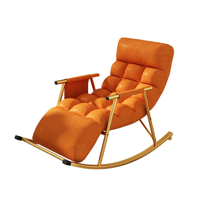Chic Indoor Modern Rocking Chair - Upholstered, with Tuft and Track Arms, Seats One - image 12