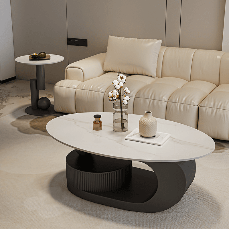 Nested Elliptical Board Game Coffee Table for Indoor Use - image 4