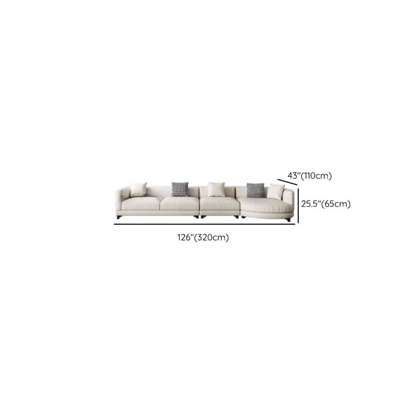 Living Space Use 4 Pc /5 Piece Set L-Shape Right Hand Facing Corner Sectional, 5-Seater /Seats 6 - image 15