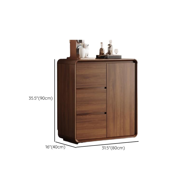 Narrow/Standard/Wide Auburn Sideboard with Lumber Adjustable Shelf, Locker, 3 Drawers and 4 Doors/2 Doors/Single Door - image 15