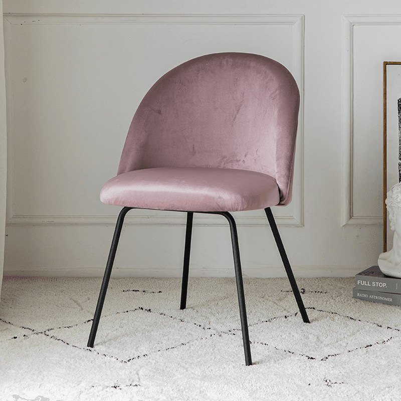 Unwavering Textile Upholstered Side Chair with Solid Back and Foot Pads for Dining Room in a Lavish Style - image 5
