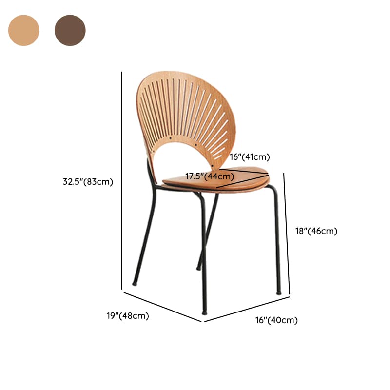 Dining Room Sturdy Side Chair with Outlined Frame and Foot Pads - image 34