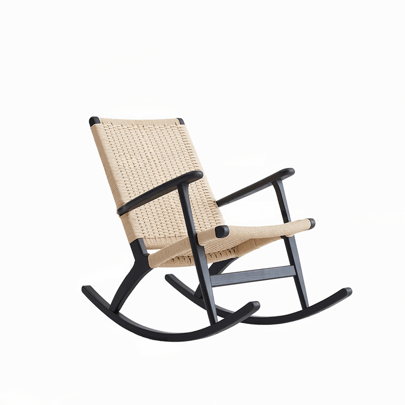 Wood Front Porch Rocking Chairs with Rear Back, Stationary - image 18