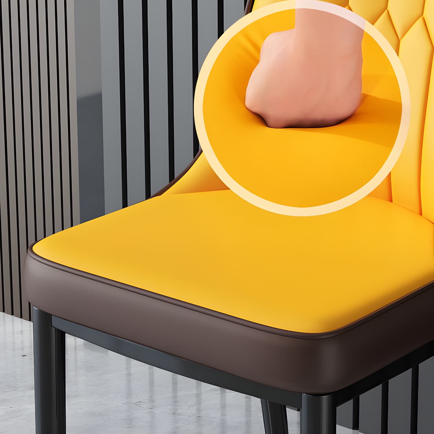 Nordic Style Kitchen Metal Dining Chair Dining Parsons Armless Side Chairs - image 15
