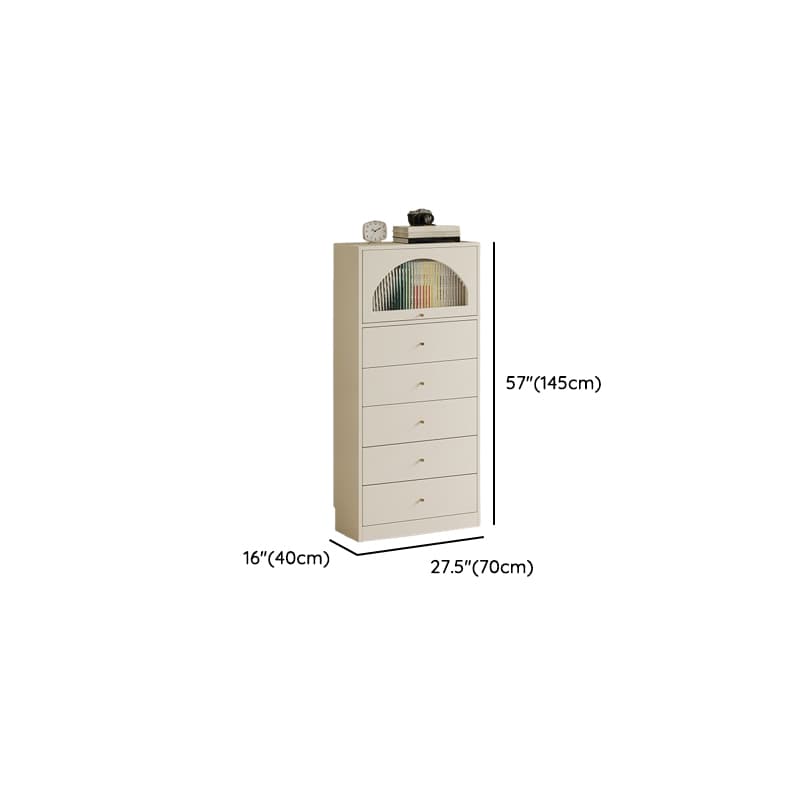Chalk Casual Composite Wood Combo Dresser with Shelves, 6/3/5 Drawers, Hutch, Vertical - image 25