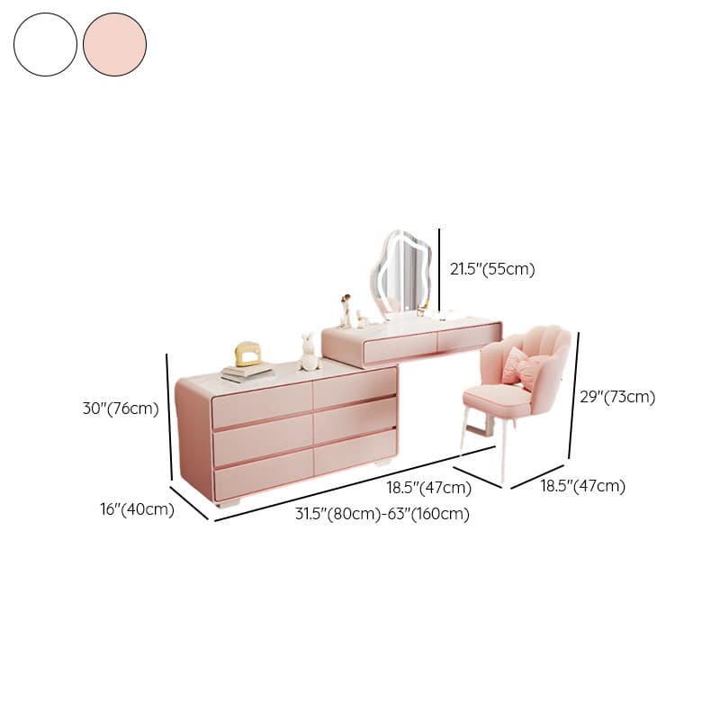 Scalable Push-Pull Vanity Set, Lighting System, Adjustable Touch & Adjustable Brightness, Peony - image 15