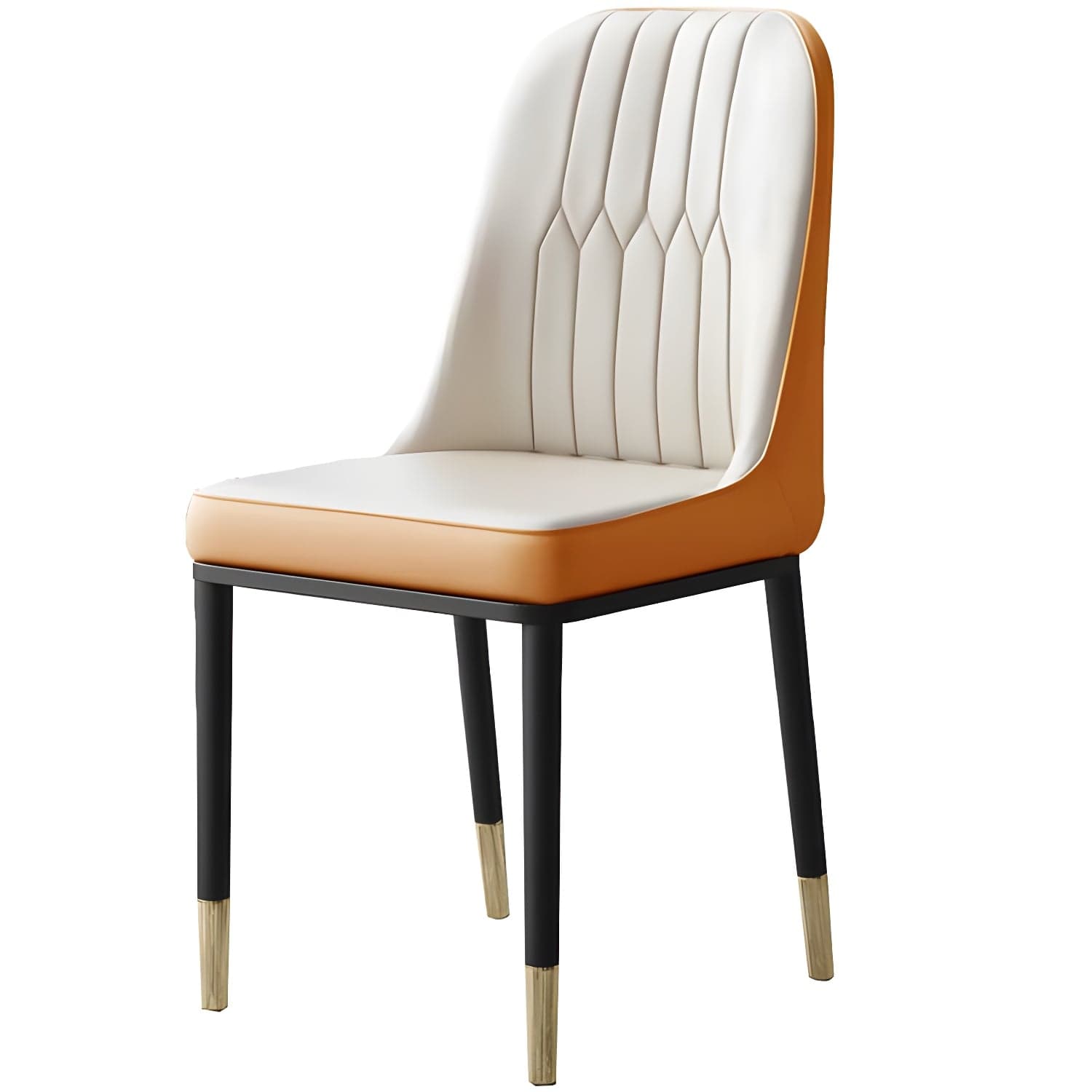 Metal Base Indoor Chair 18'' Wide Parsons Leather Chair for Restaurant - image 9