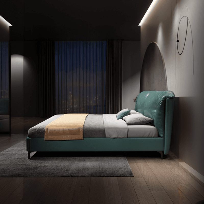 Lime Green Solid Color Timber Storage Bed/Platform Bed for Living Room - image 4