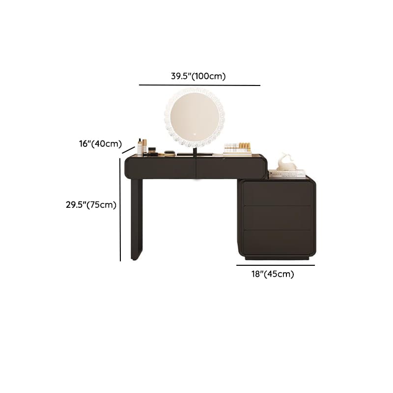Vanity Set in Matte Black with Lighting and Scalable Features - image 15