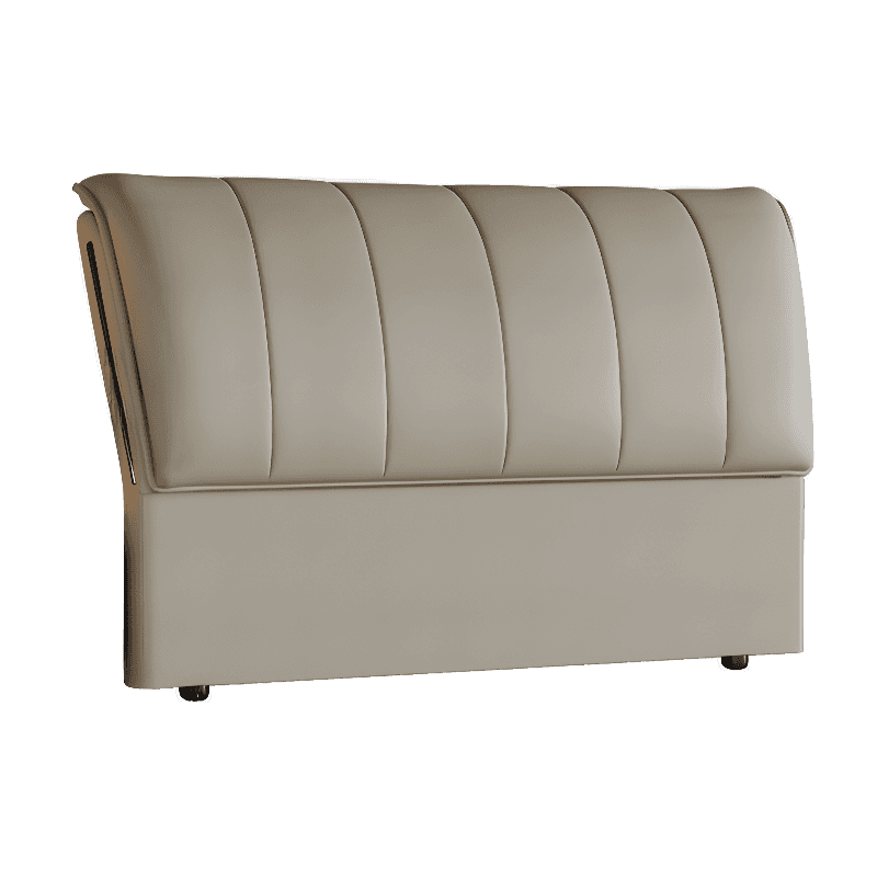 Trendy Panel Headboard in Natural Wood with No Distressing, Rectangle Shape for Queen/Full Bed, Featuring Sponge Upholstery and Standard Height - image 9