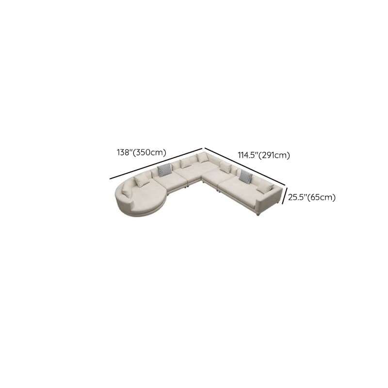 Living Space Use 4 Pc /5 Piece Set L-Shape Right Hand Facing Corner Sectional, 5-Seater /Seats 6 - image 19