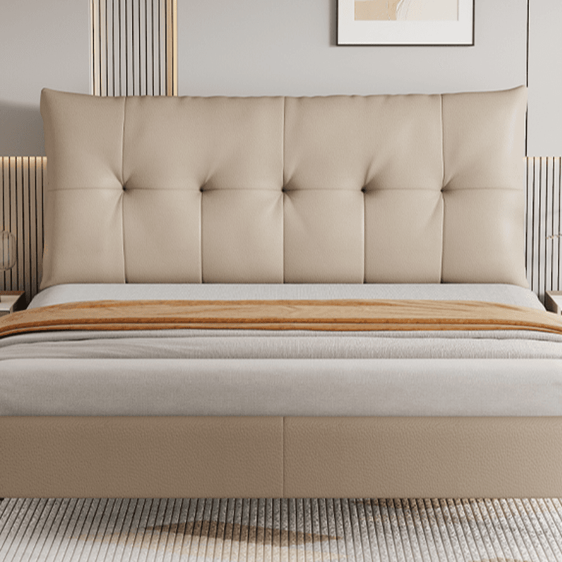 Trendy Panel Headboard with No Distressing, Piled Tufted Rectangle for Queen/Full Bed, Sponge Upholstery Fill, Standard Height - image 8