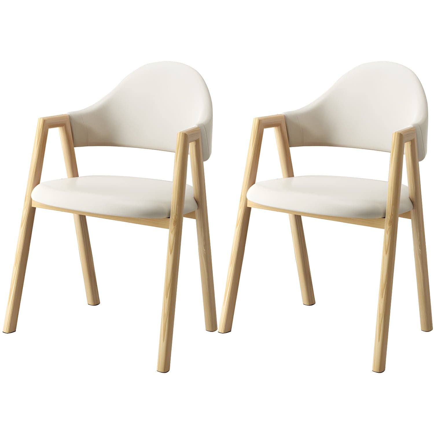 Scandinavian Study Room Metal Arm Chair Colorful Open Dining Chair with Natural Legs - image 16