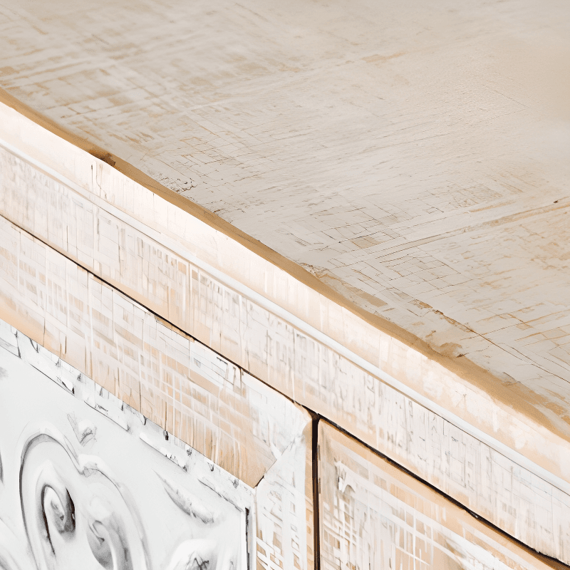 Old School Independent Accent Cabinet with Antiqued Wood - image 9