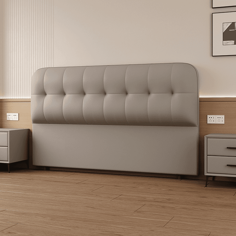 Simplistic Style Panel Headboard with No Distressing, Piled Tufted Rectangular Shape for Queen/Full/Twin XL Bed, Sponge Upholstery, Standard Height - image 10