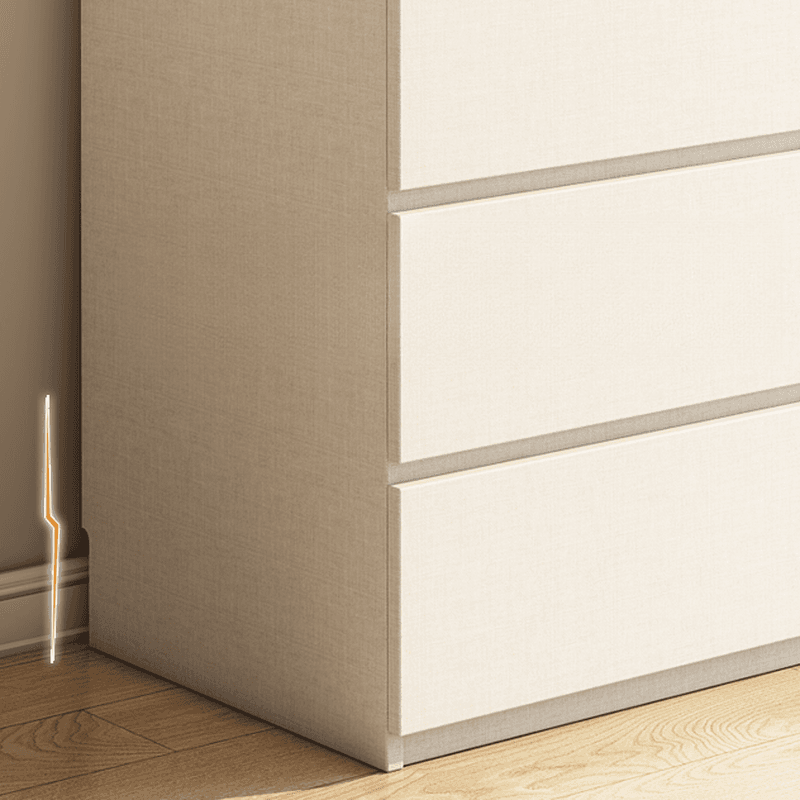 Minimalist Chalk Wooden Cabinet Armoire with Soft Close Drawer, Soft Close Door, Interior Shelves, and Clothing Rod - image 8
