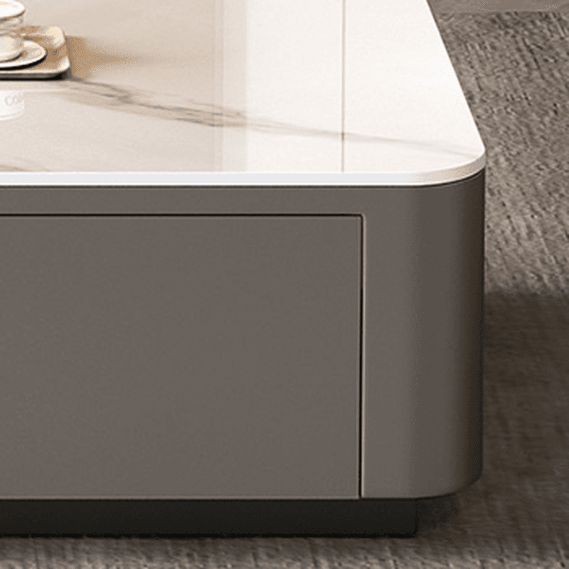 Square Board Game Coffee Table with 2 Drawers for Living Room - image 11
