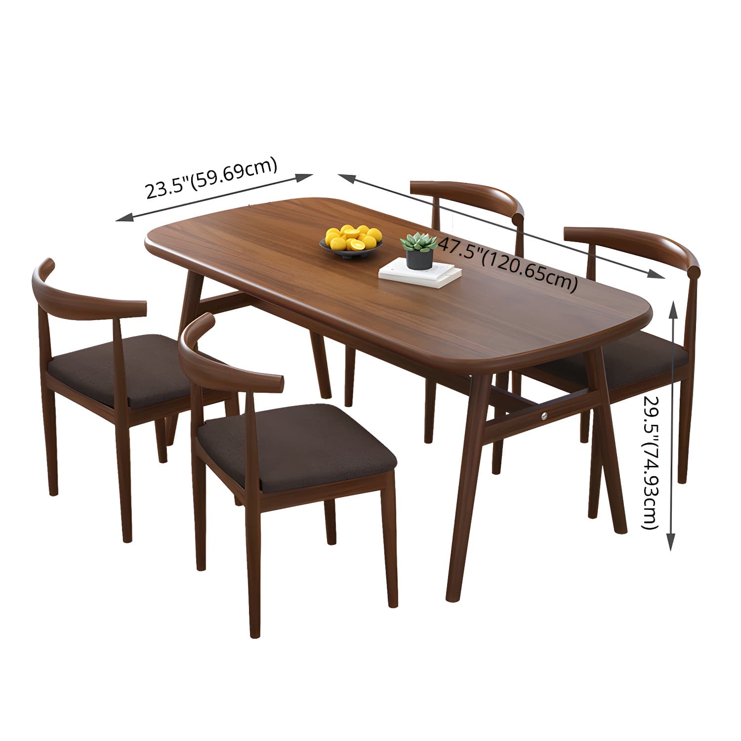 Modern Kitchen Wood Furniture of Standard Height Formal Dining Room Table Set - image 13