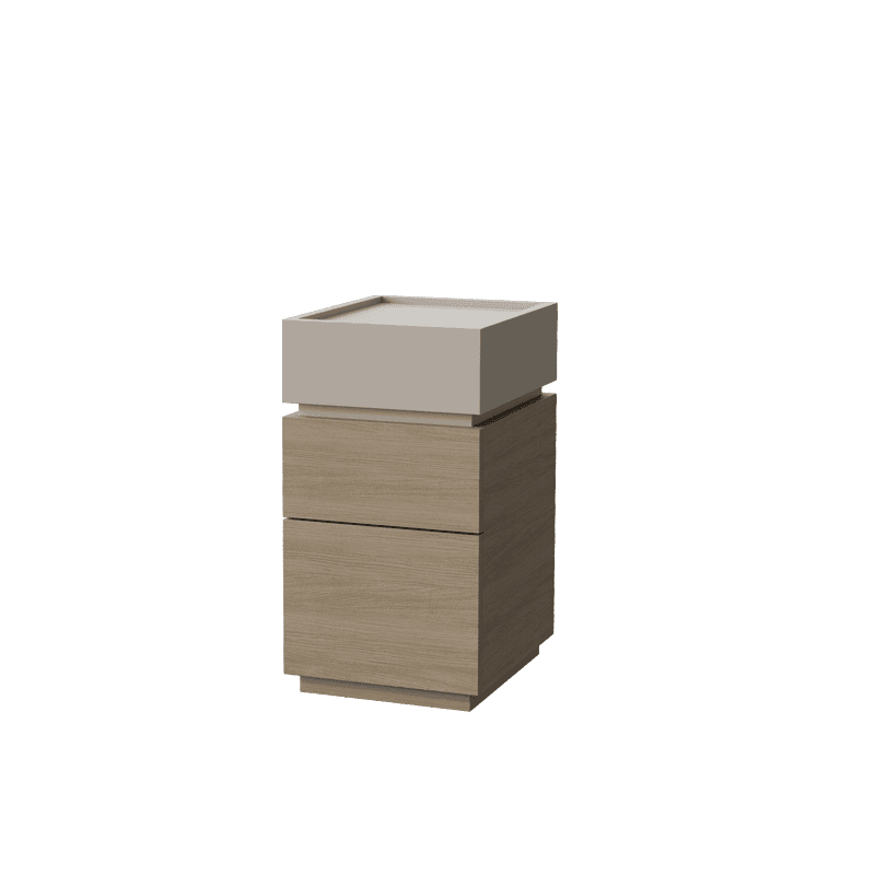 Modish Nightstand With Drawer Organization Featuring 3 Drawers and Laminate Countertop - image 5