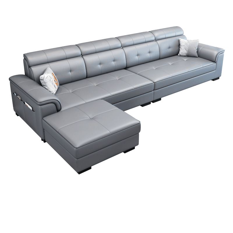 L-Shape Parlor Corner Sectional with Left Hand Facing Orientation, Decorative-stitched Tufting and Concealed Support - image 10