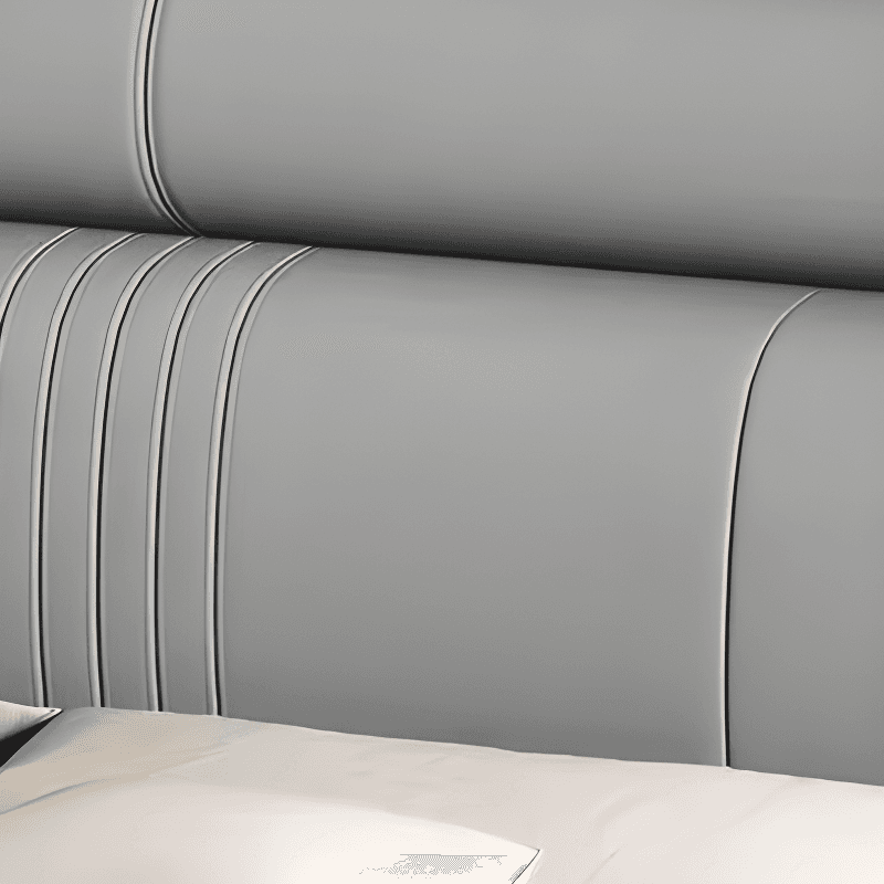 Trendy Panel Headboard in Natural Wood with No Distressing, Rectangle Shape for Queen/Full Bed, Featuring Sponge Upholstery and Standard Height - image 9