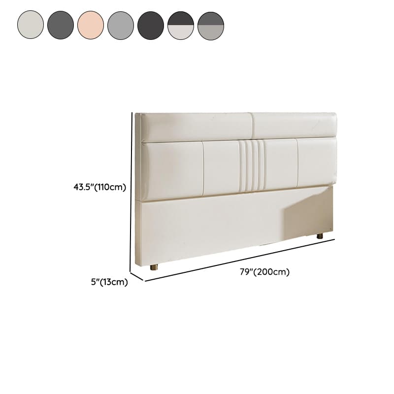 Simplistic Panel Headboard in Pine Wood with Rectangular Shape for King/Queen/Full Bed, Standard Height, Sponge Upholstery, No Distressing - image 15