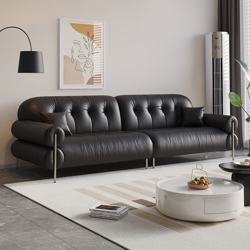 Modish Solid Color Stain Resistant Standard Sofa/Loveseat for 3-seater/4-seater/5 Person