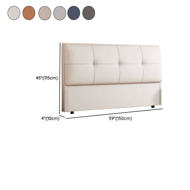 Simplistic Style Panel Headboard with No Distressing, Piled Tufted Rectangular Shape for Twin XL/Queen/Full Bed, Sponge Upholstery Fill, Standard Height - image 12