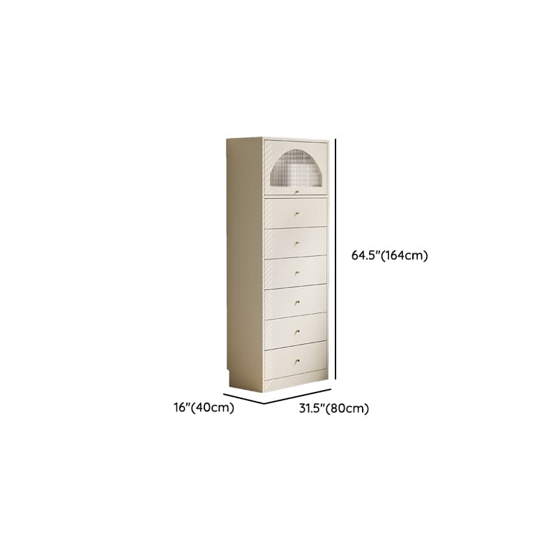 Chalk Casual Composite Wood Combo Dresser with Shelves, 6/3/5 Drawers, Hutch, Vertical - image 24