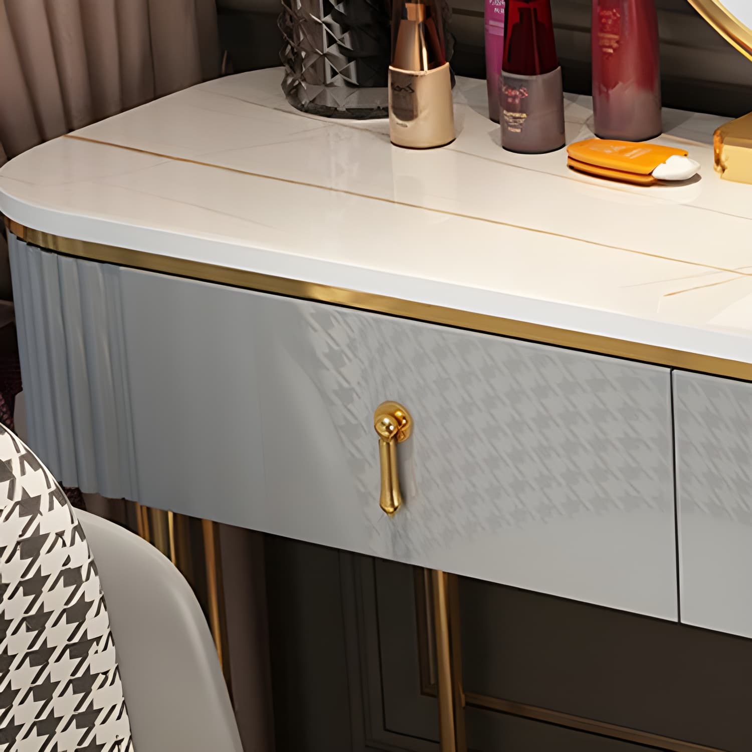 Modern Simple Style Vanity Dressing Table with Drawers for Bedroom - image 10