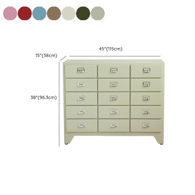 Contemporary Metal Bachelor Chest/Double Dresser with 5/6/3 Drawers in Vertical/Horizontal Orientation - image 23