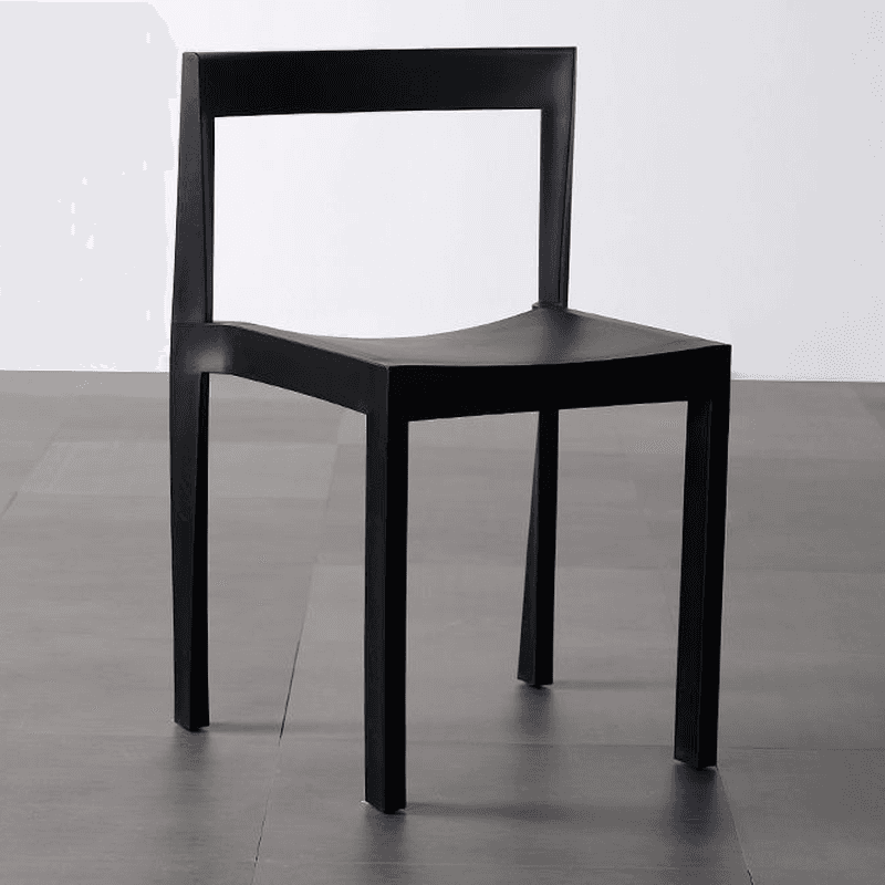 Simplistic Side Chair with Cerulean/Olive Green/Crimson Polymer Legs and Stackable Uncovered Back