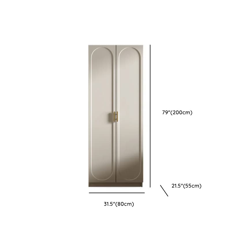 Chalk Simple Lumber Independent Wardrobe Closet with Soft Close Drawer, Interior Shelves, and Clothing Rod - image 11