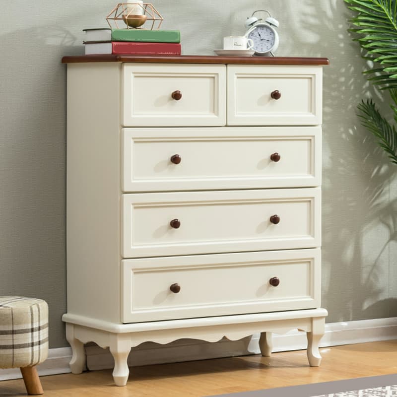 Solid Wood Countertop Storage Chest Traditional Style with Drawers - image 7