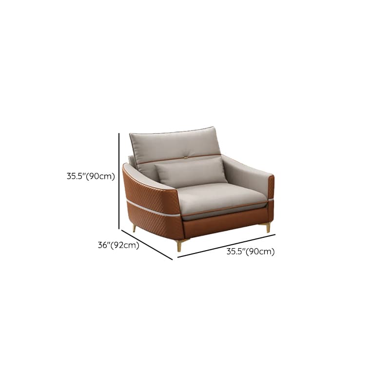 Straight/L-Shape Sofa/Sofa Chaise with Horizontal/Right Orientation, Sloped Arms, and Stitch-tufted Detailing - image 6