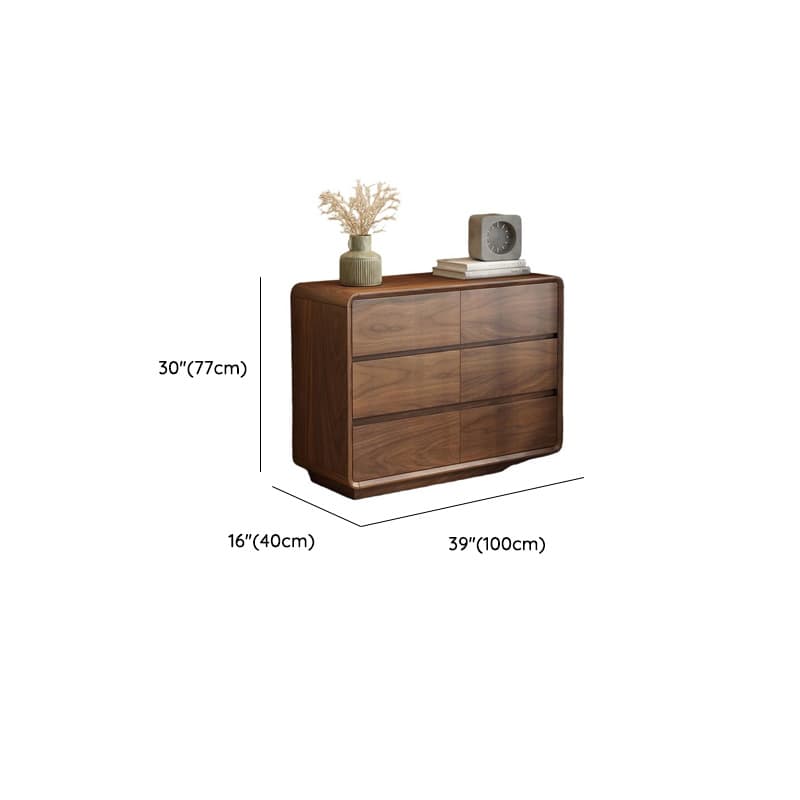 Cocoa Simplistic Natural Wood Double Dresser/Lingerie Chest with 6/9/5 Drawers in Horizontal/Vertical Orientation - image 17