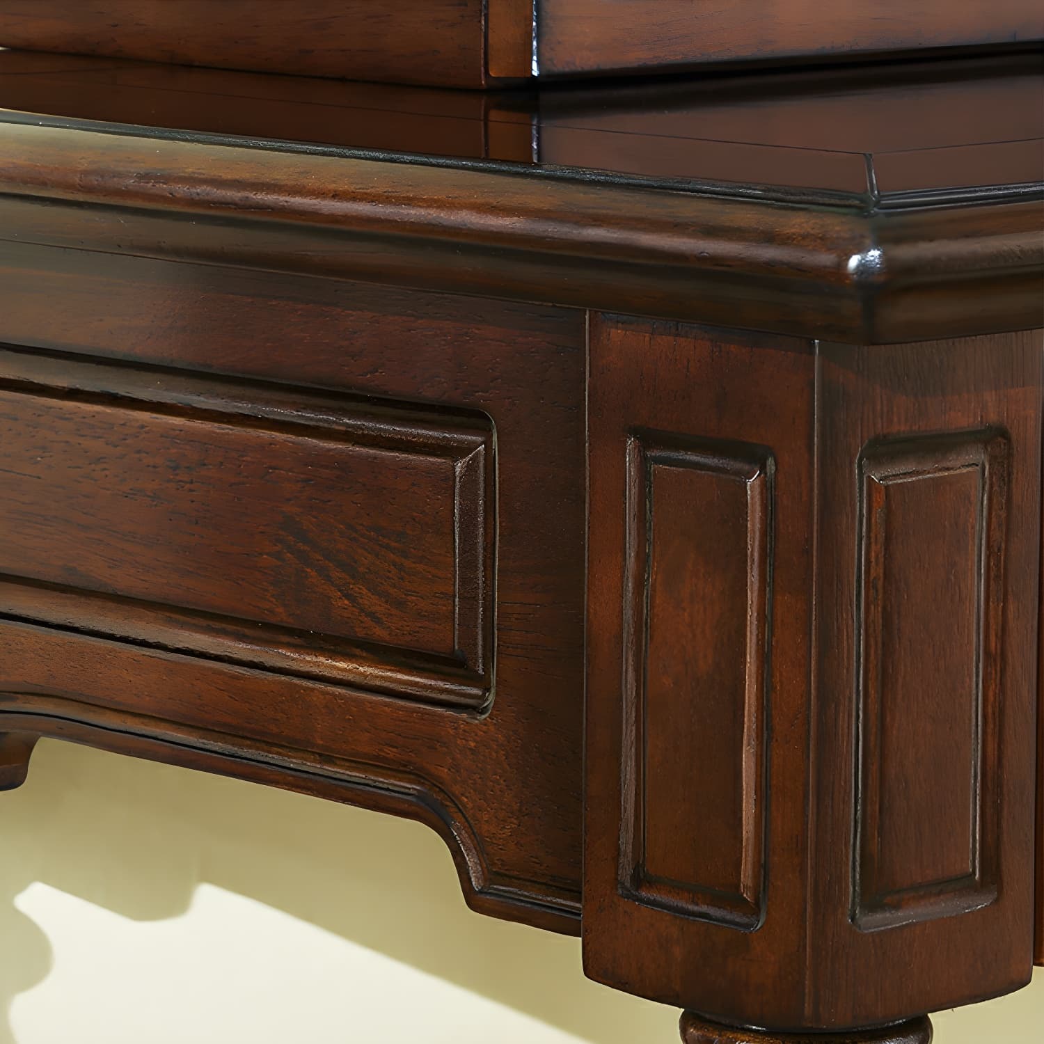 Old School Auburn Sleeping Quarters Rubberwood Push-Pull Tabletop Storage - image 8