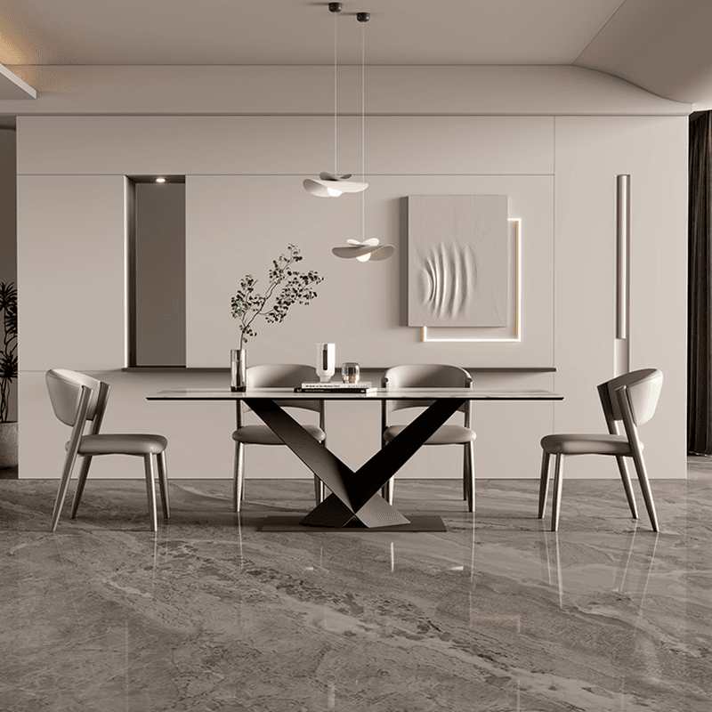 Modish Armless Chair with Exposed Back, Cushioned, Grey Steel Legs - image 13